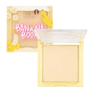 Polvos Compactos Banana Boom Trendy | Acabado Mate y Control de Brillo